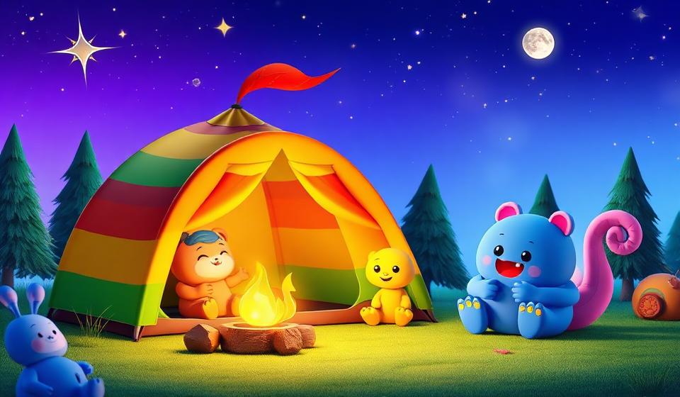 Rainbow Friends Go Camping